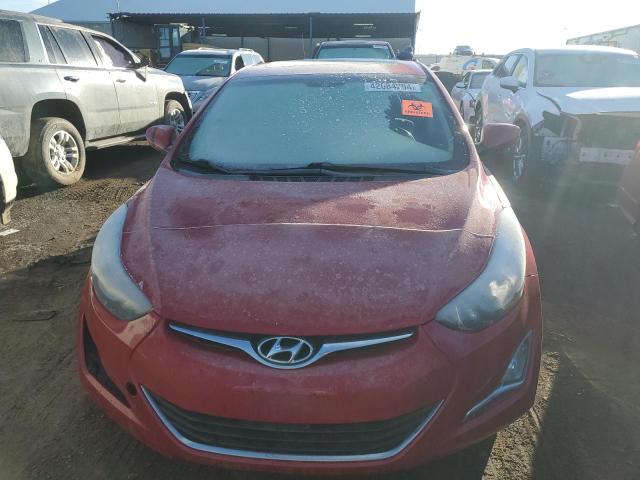 KMHDH4AE7FU250795 - 2015 HYUNDAI ELANTRA SE RED photo 5