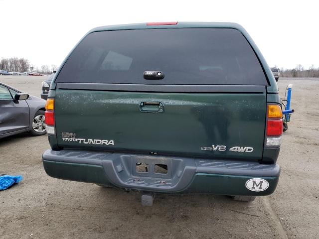 5TBBT48161S131011 - 2001 TOYOTA TUNDRA ACCESS CAB LIMITED GREEN photo 6