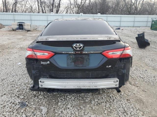 4T1B11HK0JU106374 - 2018 TOYOTA CAMRY L BLACK photo 6