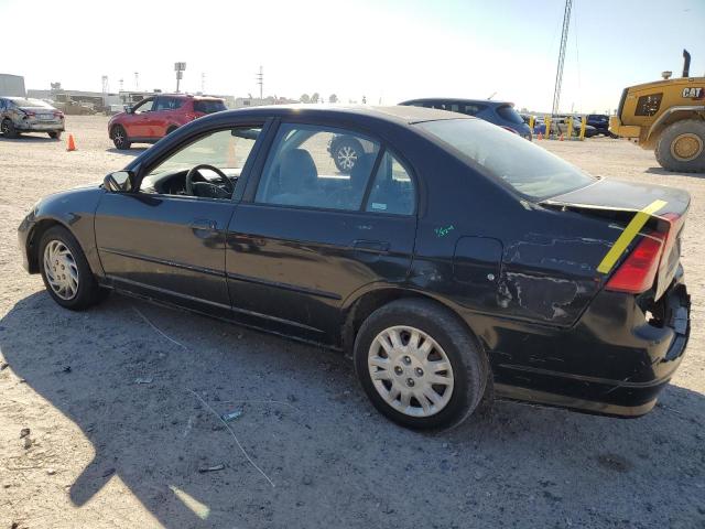 2HGES16634H517880 - 2004 HONDA CIVIC LX BLACK photo 2