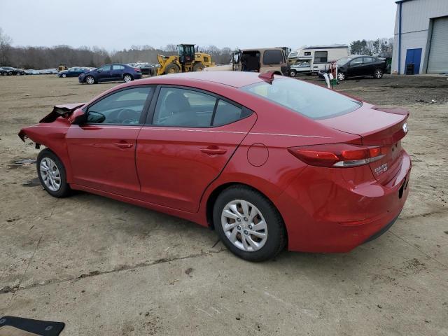 KMHD74LF6HU392163 - 2017 HYUNDAI ELANTRA SE RED photo 2