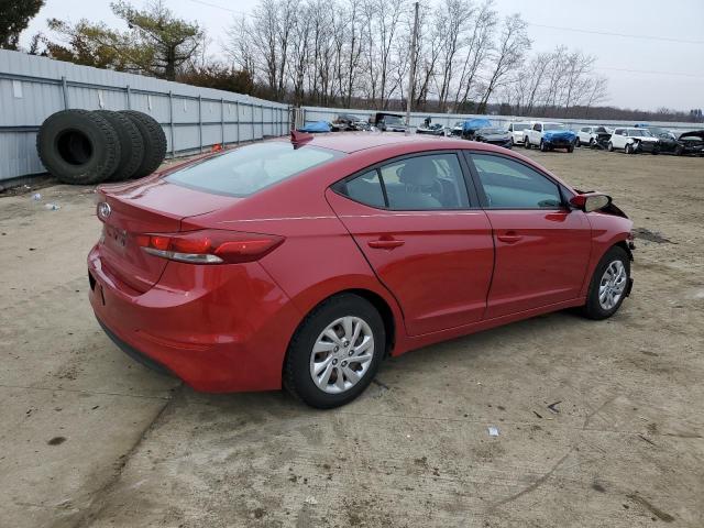 KMHD74LF6HU392163 - 2017 HYUNDAI ELANTRA SE RED photo 3