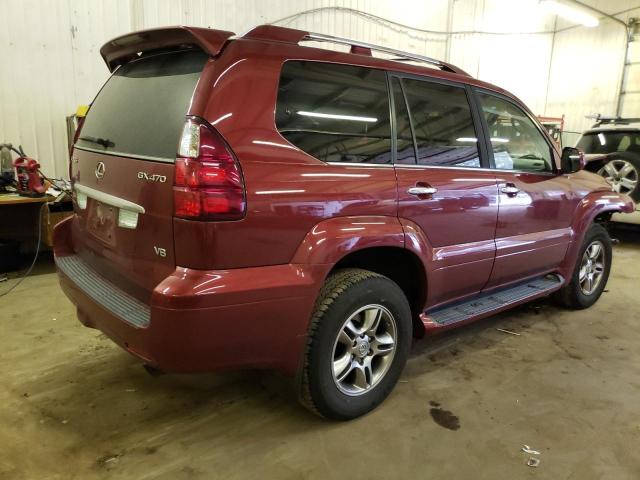 JTJBT20X280164660 - 2008 LEXUS GX 470 RED photo 3