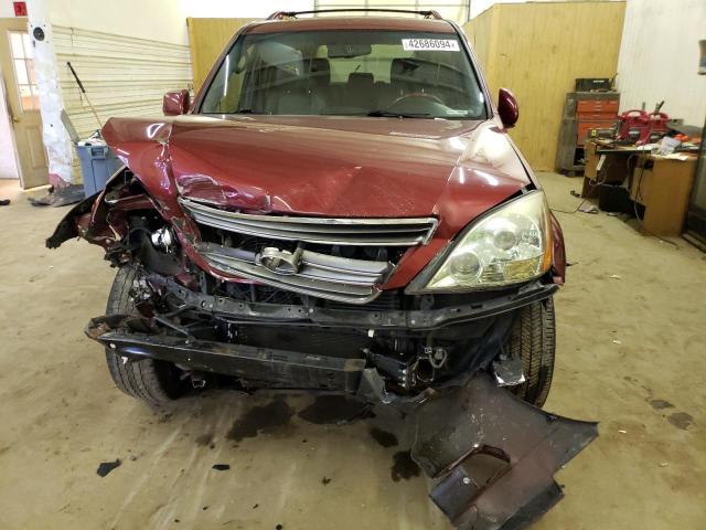 JTJBT20X280164660 - 2008 LEXUS GX 470 RED photo 5