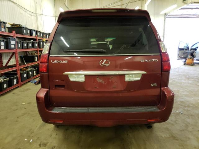 JTJBT20X280164660 - 2008 LEXUS GX 470 RED photo 6