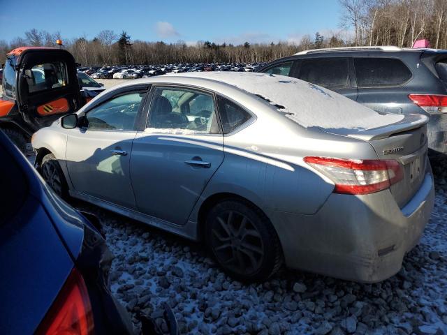 3N1AB7AP2DL713433 - 2013 NISSAN SENTRA S SILVER photo 2