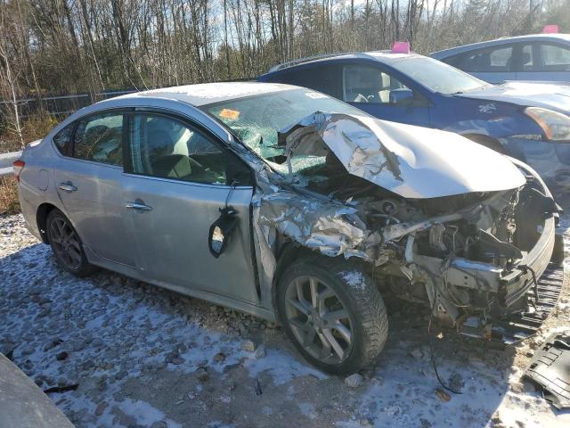 3N1AB7AP2DL713433 - 2013 NISSAN SENTRA S SILVER photo 4