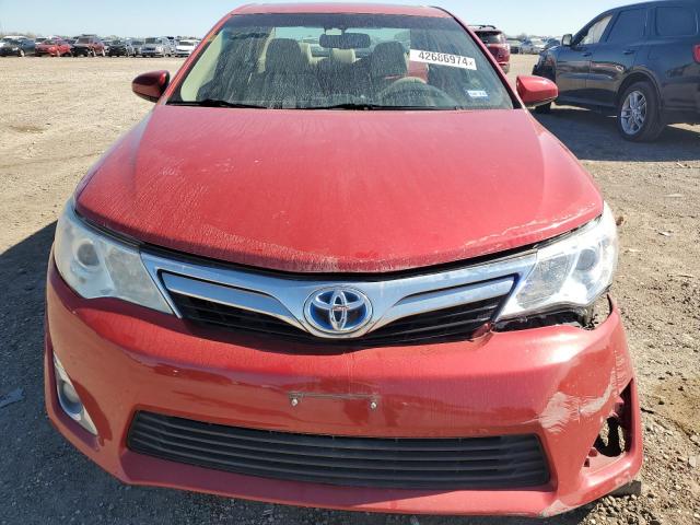 4T1BD1FK8EU141227 - 2014 TOYOTA CAMRY HYBRID RED photo 5