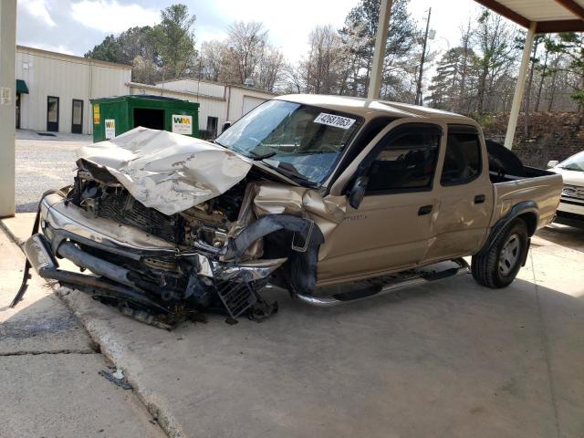 5TEGN92NX2Z102468 - 2002 TOYOTA TACOMA DOUBLE CAB PRERUNNER TAN photo 1