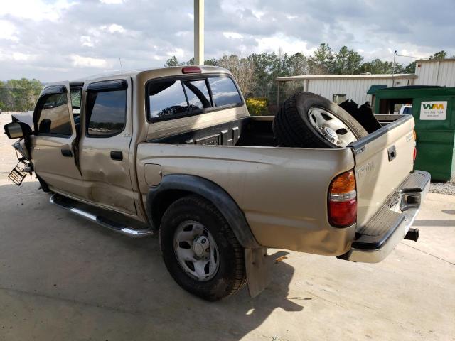 5TEGN92NX2Z102468 - 2002 TOYOTA TACOMA DOUBLE CAB PRERUNNER TAN photo 2