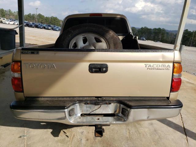 5TEGN92NX2Z102468 - 2002 TOYOTA TACOMA DOUBLE CAB PRERUNNER TAN photo 6