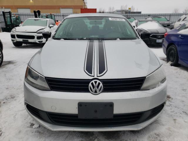 3VW2K7AJ4BM090365 - 2011 VOLKSWAGEN JETTA BASE SILVER photo 5