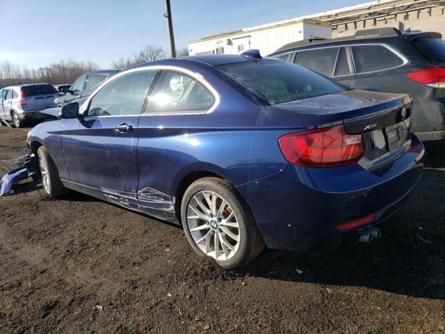 WBA1F7C59FVX95559 - 2015 BMW 228 XI BLUE photo 2