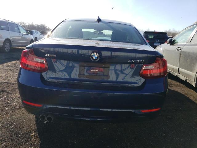 WBA1F7C59FVX95559 - 2015 BMW 228 XI BLUE photo 6