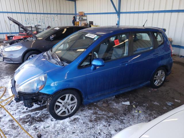 JHMGD38667S049651 - 2007 HONDA FIT S BLUE photo 1