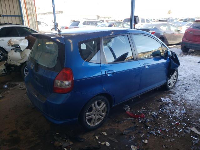 JHMGD38667S049651 - 2007 HONDA FIT S BLUE photo 3