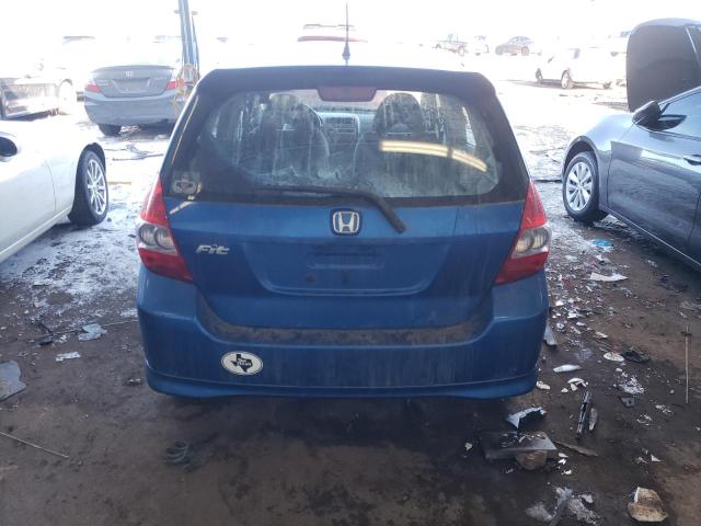 JHMGD38667S049651 - 2007 HONDA FIT S BLUE photo 6