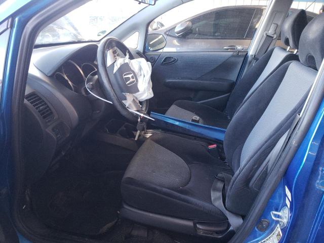 JHMGD38667S049651 - 2007 HONDA FIT S BLUE photo 7