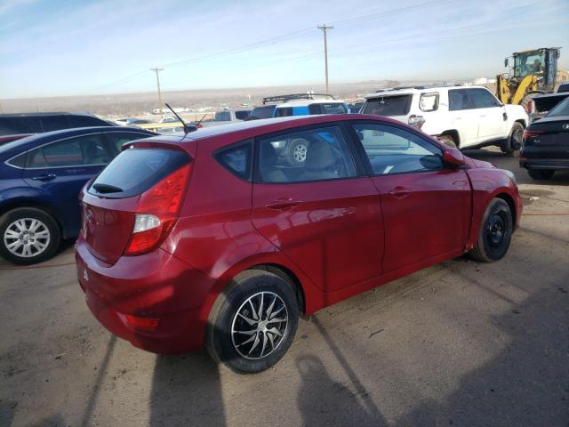 KMHCT5AE7EU159637 - 2014 HYUNDAI ACCENT GLS RED photo 3