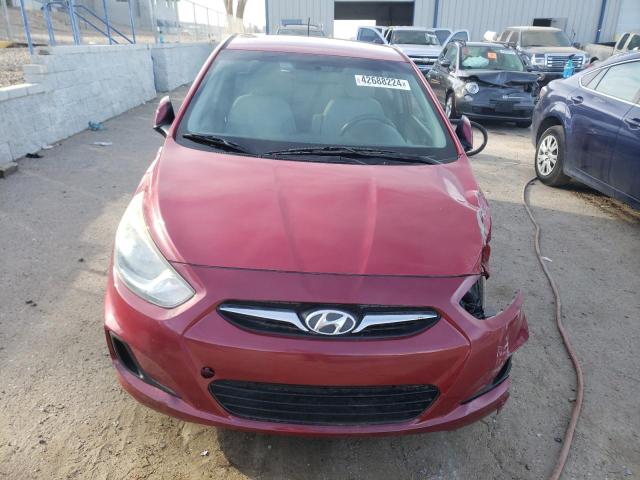 KMHCT5AE7EU159637 - 2014 HYUNDAI ACCENT GLS RED photo 5