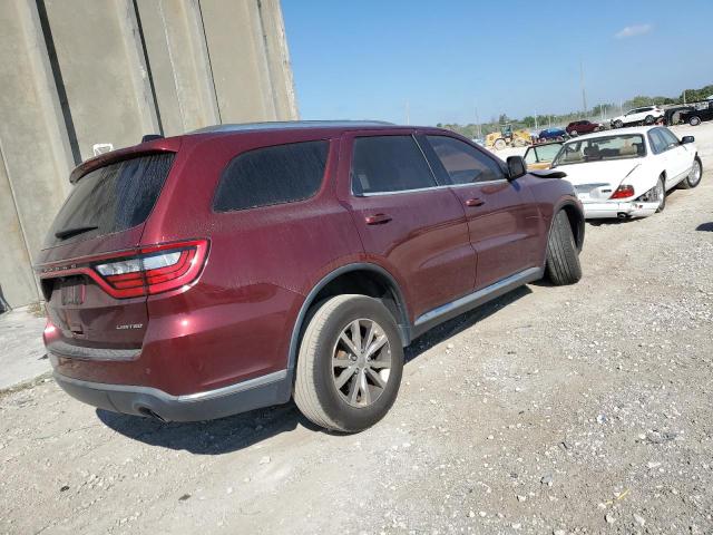 1C4RDHDG2GC459444 - 2016 DODGE DURANGO LIMITED BURGUNDY photo 3