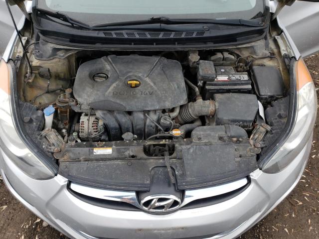 5NPDH4AE6CH077894 - 2012 HYUNDAI ELANTRA GLS SILVER photo 11