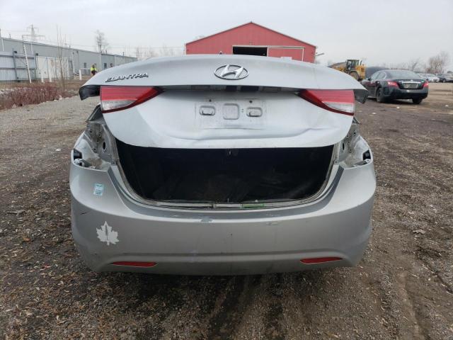 5NPDH4AE6CH077894 - 2012 HYUNDAI ELANTRA GLS SILVER photo 6