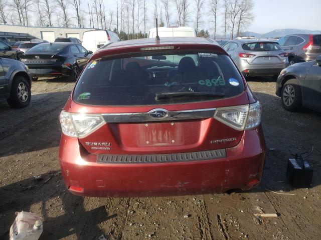 JF1GH6B60AH817683 - 2010 SUBARU IMPREZA 2.5I PREMIUM RED photo 6