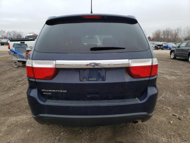 1C4RDJAG8DC677606 - 2013 DODGE DURANGO SXT BLUE photo 6