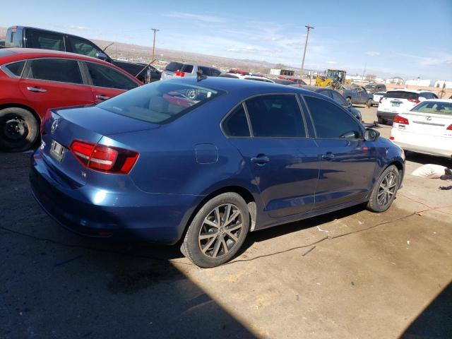 3VWD67AJ6GM260696 - 2016 VOLKSWAGEN JETTA SE BLUE photo 3