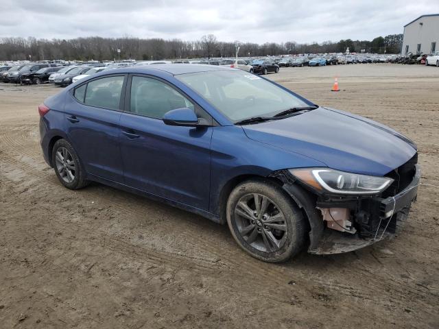 5NPD84LF4HH077289 - 2017 HYUNDAI ELANTRA SE BLUE photo 4