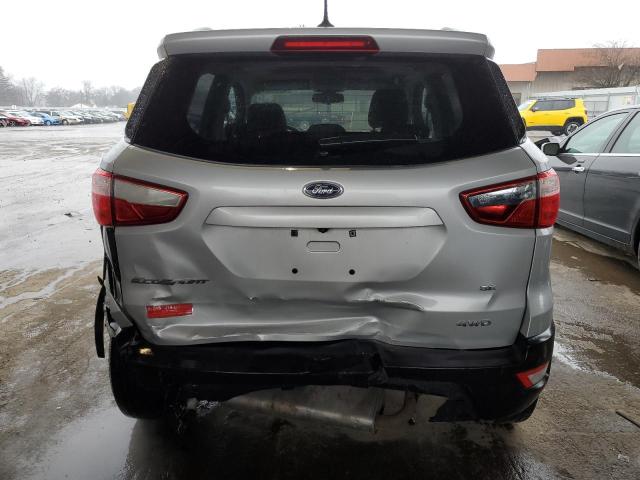 MAJ6P1UL7JC200766 - 2018 FORD ECOSPORT SE SILVER photo 6