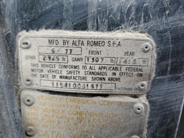 AR115410001477 - 1978 ALFA ROMEO 78 ALFA BLACK photo 12