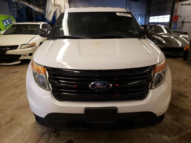 1FM5K8AR7DGB15831 - 2013 FORD EXPLORER POLICE INTERCEPTOR WHITE photo 5