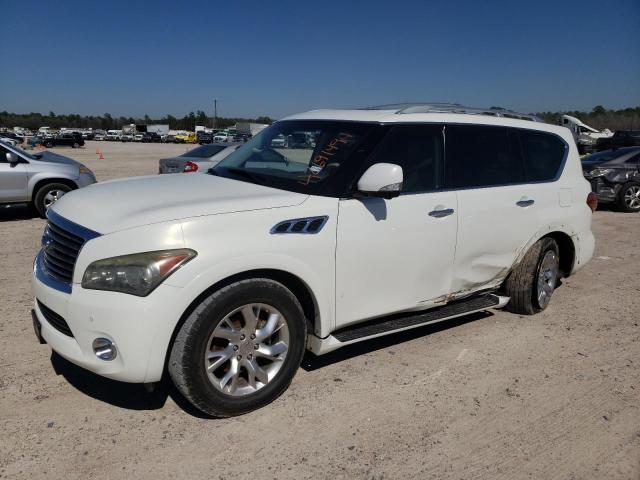 JN8AZ2NF6D9550733 - 2013 INFINITI QX56 WHITE photo 1