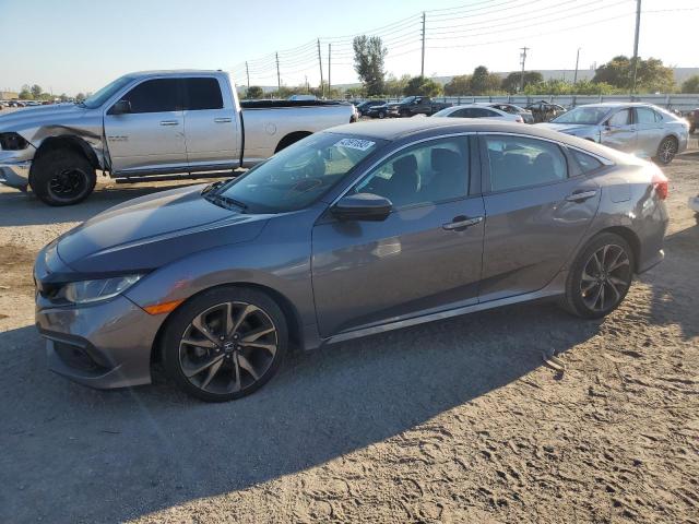 2HGFC2F81KH581387 - 2019 HONDA CIVIC SPORT GRAY photo 1