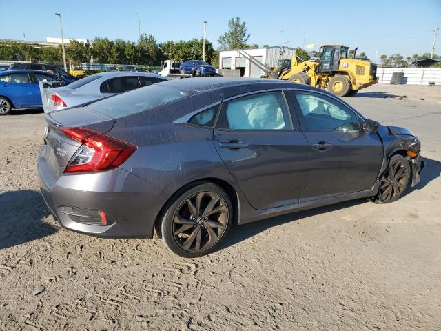 2HGFC2F81KH581387 - 2019 HONDA CIVIC SPORT GRAY photo 3