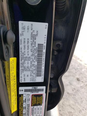 5TFJU4GN3FX080394 - 2015 TOYOTA TACOMA DOUBLE CAB PRERUNNER BLACK photo 12