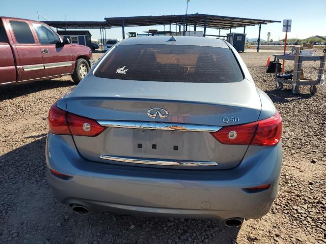 JN1BV7AP8EM690968 - 2014 INFINITI Q50 BASE GRAY photo 6