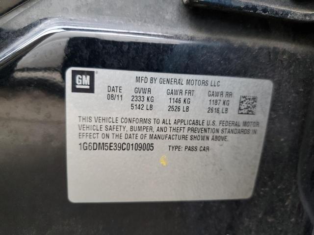 1G6DM5E39C0109005 - 2012 CADILLAC CTS PERFORMANCE COLLECTION Чорний фото 13