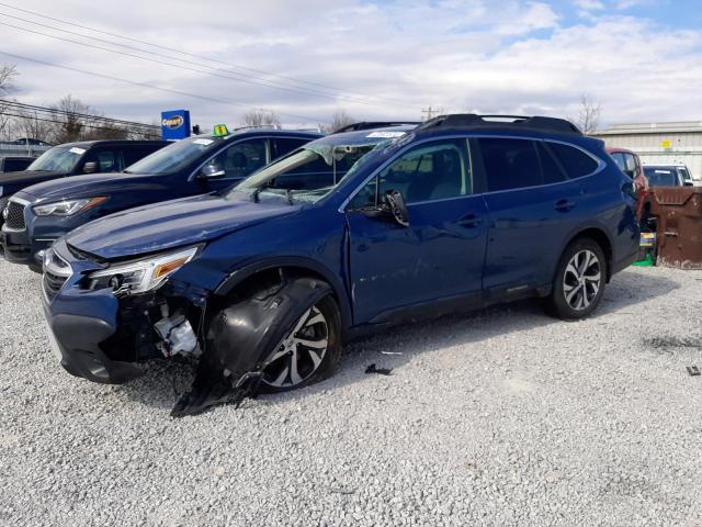 4S4BTANC8L3229114 - 2020 SUBARU OUTBACK LIMITED BLUE photo 1