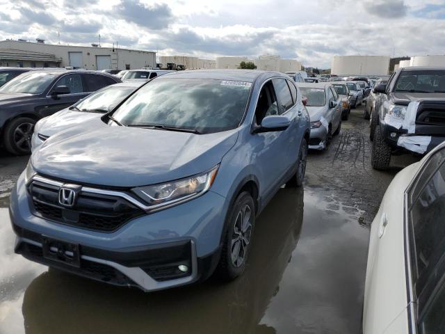 7FARW2H85NE047338 - 2022 HONDA CR-V EXL BLUE photo 1