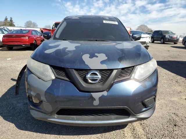 KNMAT2MV9FP516208 - 2015 NISSAN ROGUE S BLUE photo 5