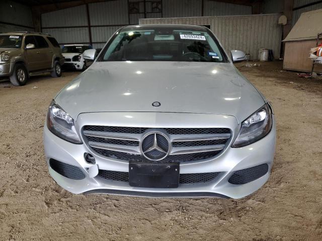 WDDWF4JB6GR151680 - 2016 MERCEDES-BENZ C 300 SILVER photo 5