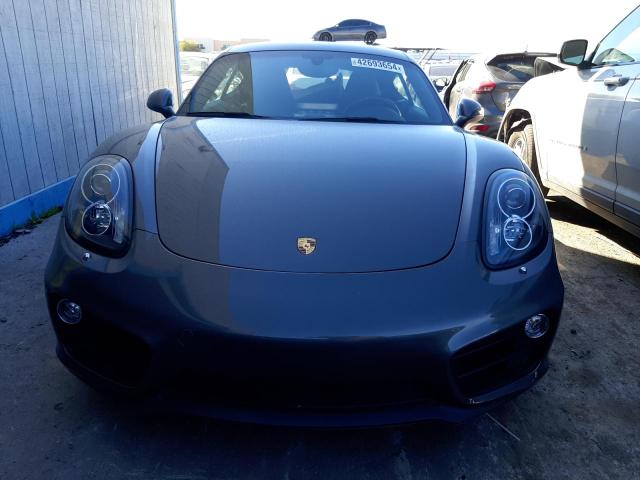 WP0AA2A88GK171210 - 2016 PORSCHE CAYMAN GRAY photo 5