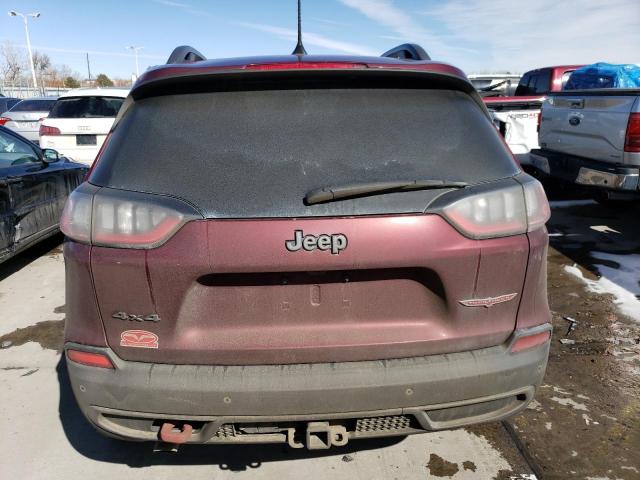 1C4PJMBX8LD520425 - 2020 JEEP CHEROKEE TRAILHAWK MAROON photo 6