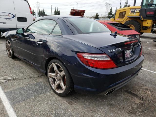 WDDPK4HA7DF074179 - 2013 MERCEDES-BENZ SLK 250 BLUE photo 2