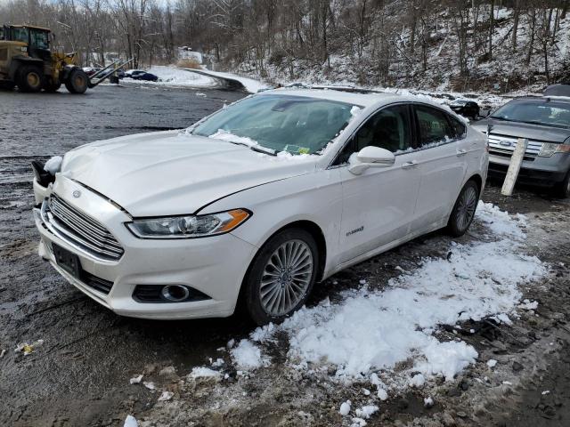 3FA6P0RU1ER288376 - 2014 FORD FUSION TITANIUM HEV WHITE photo 1