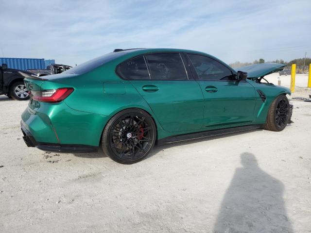 WBS43AY05RFR64891 - 2024 BMW M3 COMPETITION GREEN photo 3