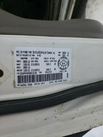 2D4GP44R33R316158 - 2003 DODGE GRAND CARA SPORT WHITE photo 13